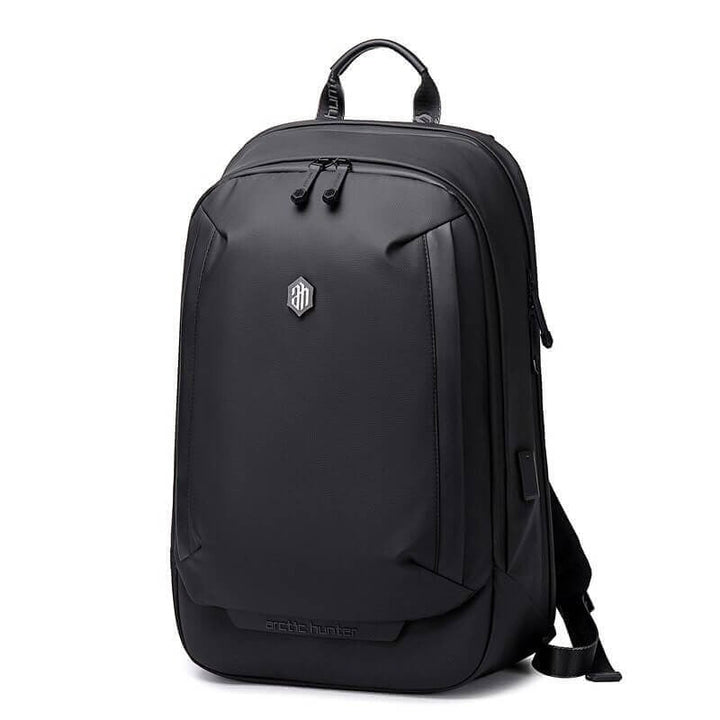 Unisex water-resistant multi-compartment travel backpack with laptop sleeve, ideal for organized packing.