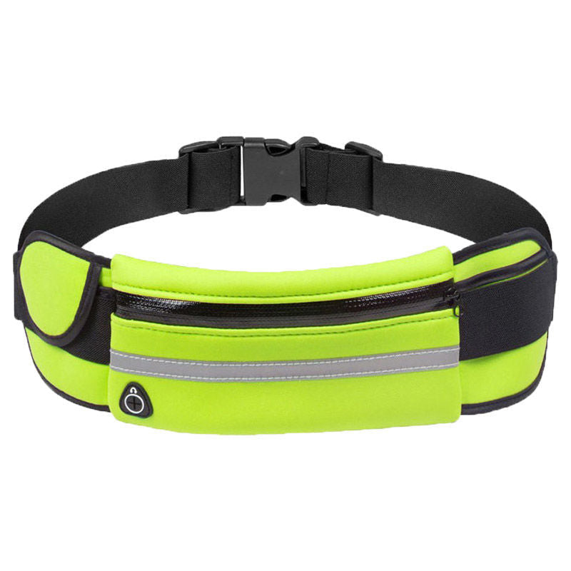 Unisex water-resistant fitness belt, ideal for running & travel storage. Holds phones & small items.