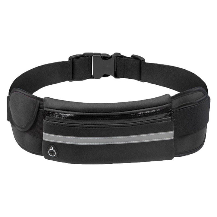 Stay active with this water-resistant running waist belt. Secure phone & accessory storage.