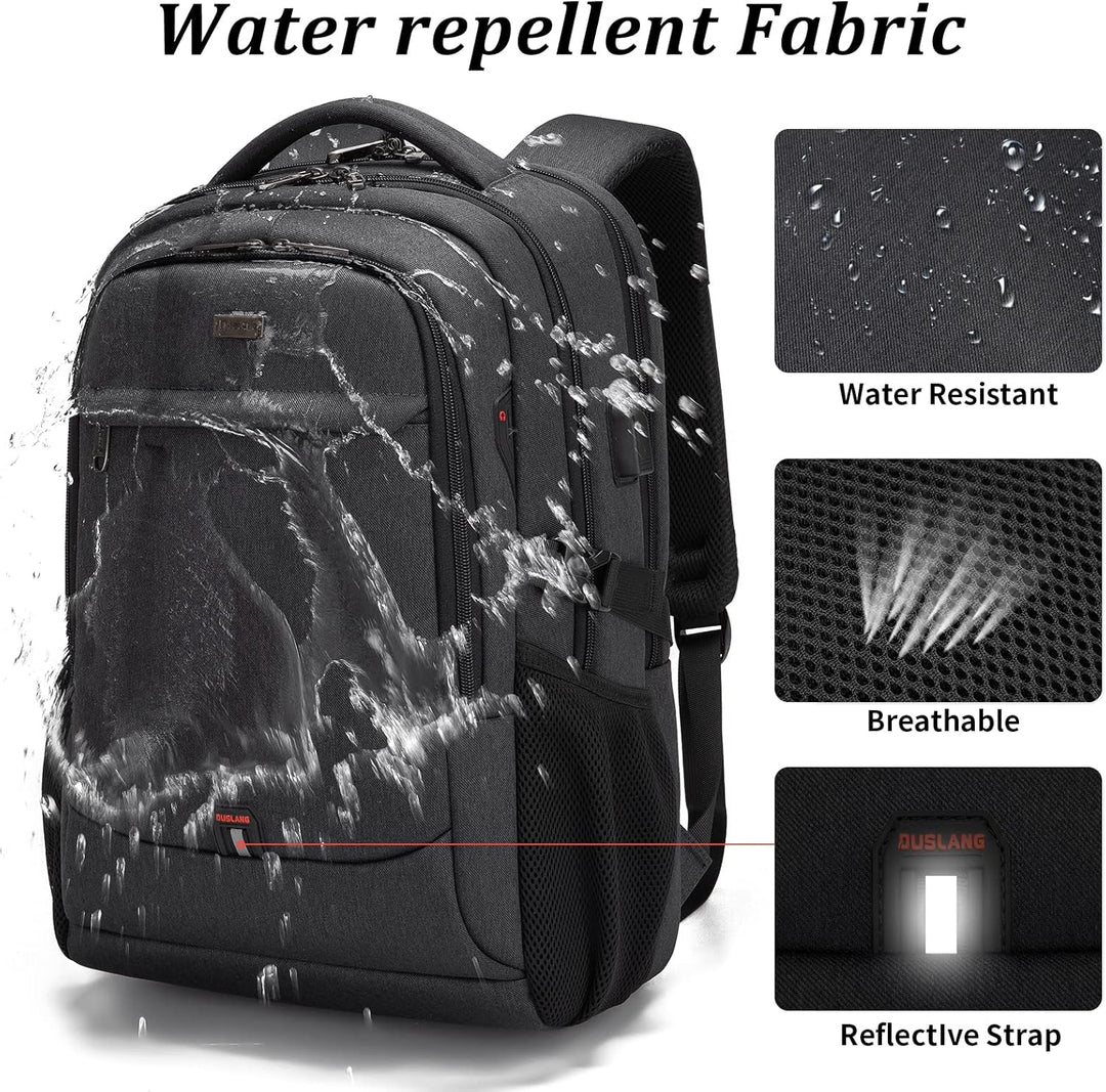 Women's stylish laptop backpack for commute, travel, with anti-theft features.