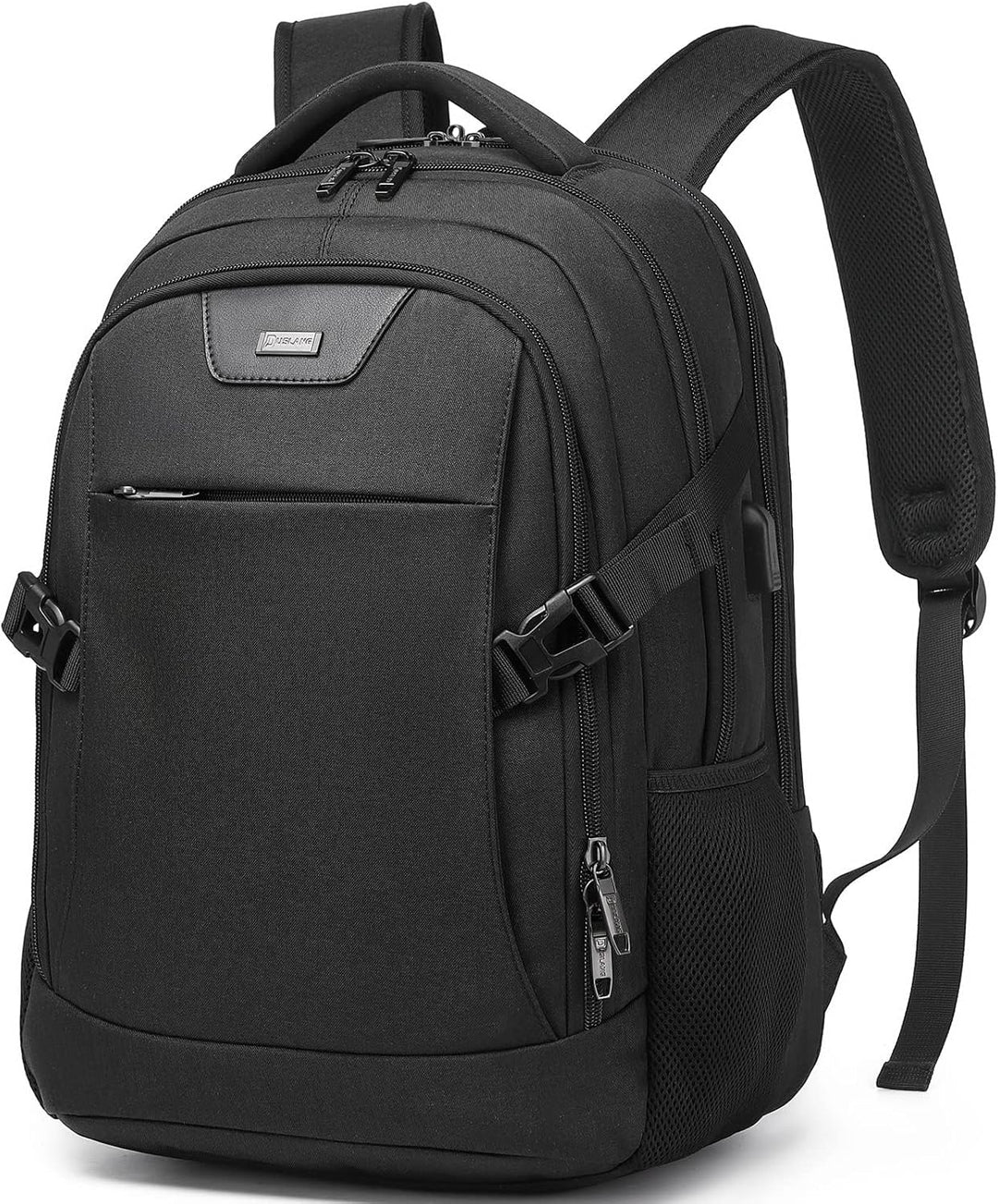 Organized anti-theft travel backpack for adventure and business, with USB.