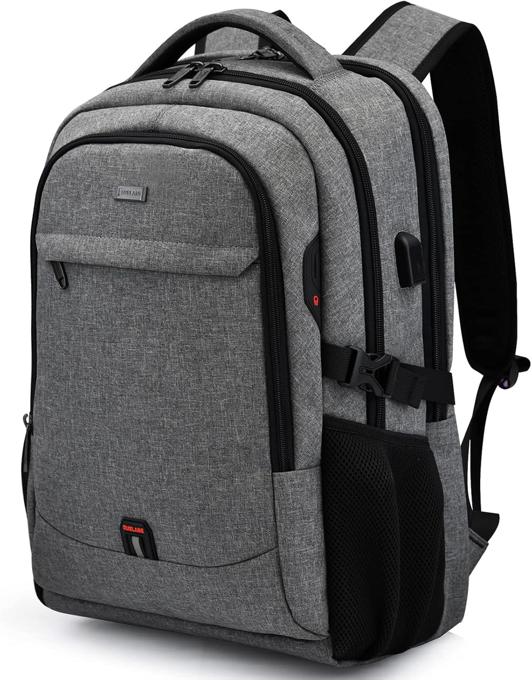 USB charging travel backpack for men & women, with organized storage.