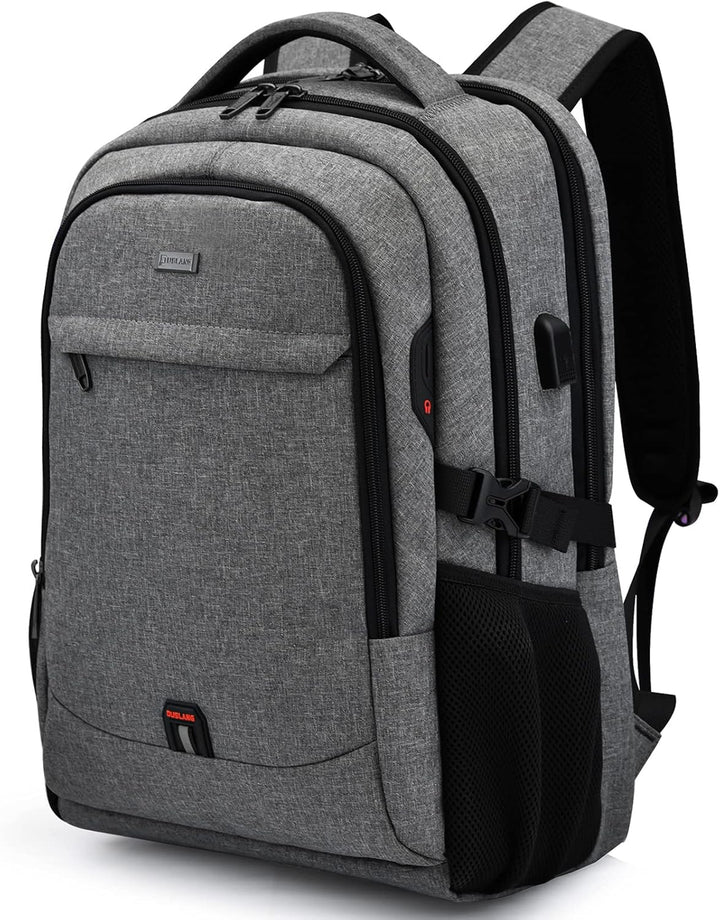 USB charging travel backpack for men & women, with organized storage.