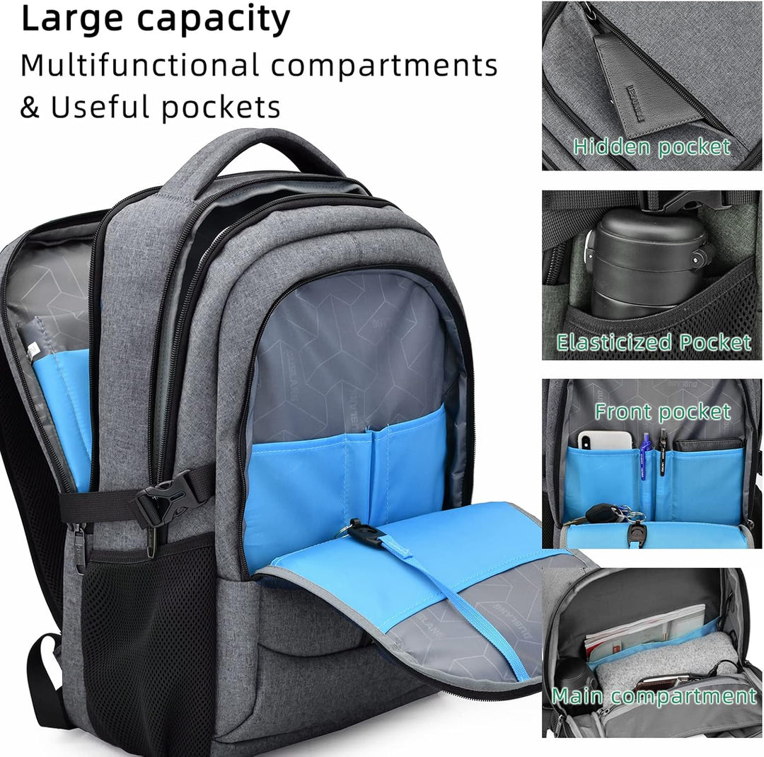 Ergonomic daily backpack for students & professionals, water-resistant & anti-theft.