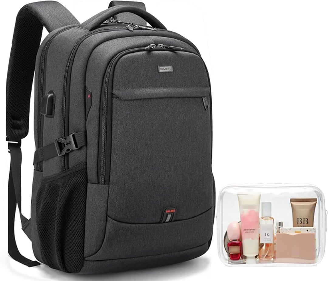 Durable water-resistant laptop backpack, perfect for school, work, and travel.