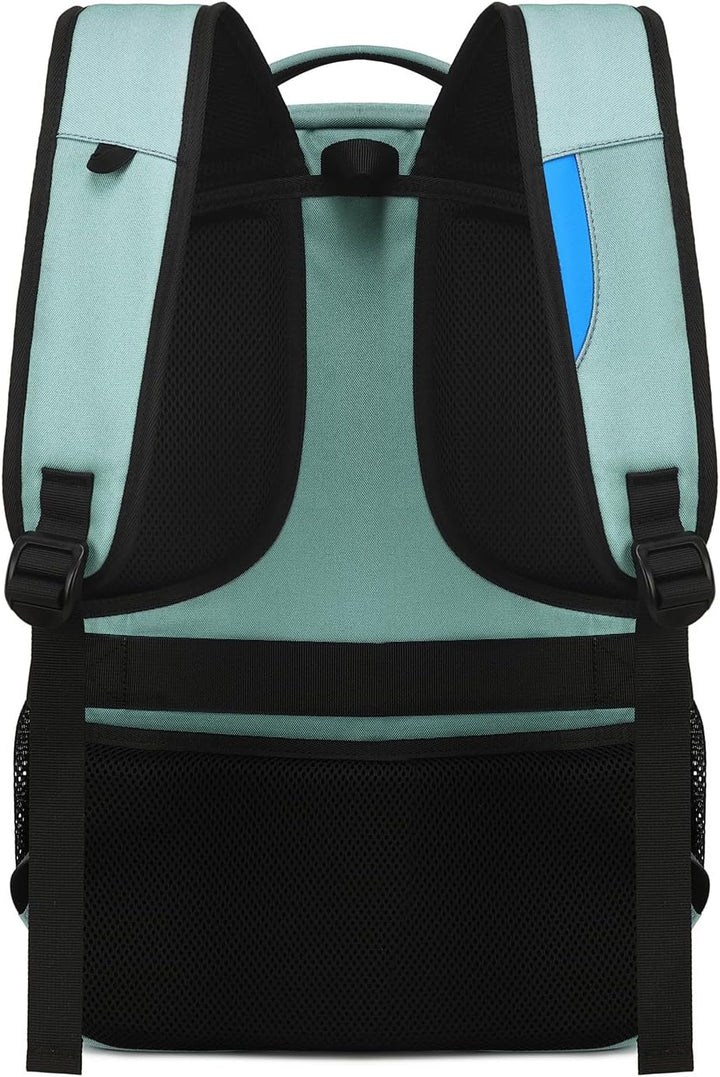 Comfortable water-resistant carry-on backpack, perfect for laptops & travel.