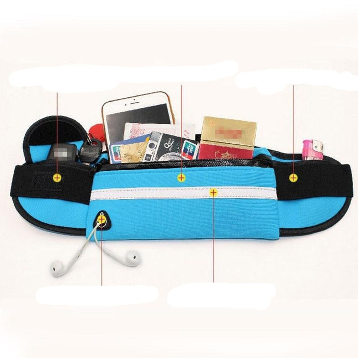 Adjustable sports fanny pack, perfect for fitness, cycling & travel. Unisex waterproof bag keeps your phone safe & dry.