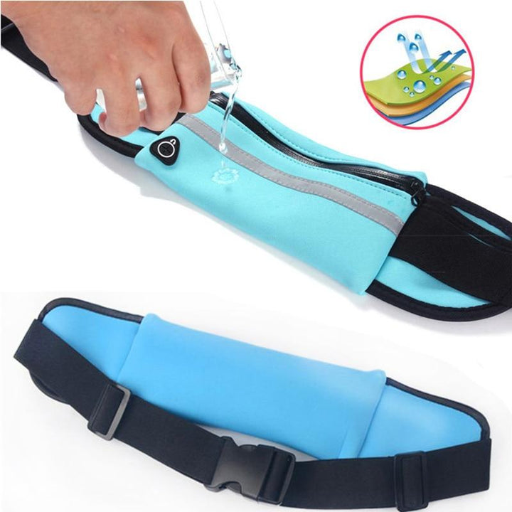 Travel pouch & fitness waist pack with waterproof design. Keep essentials safe & organized for outdoor adventures & gym.