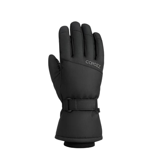 Durable unisex waterproof winter gloves, insulated for extreme cold and snow, perfect for skiing.
