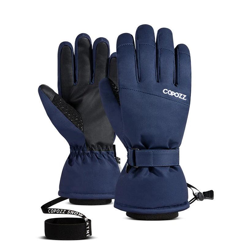 Unisex waterproof & cold-resistant gloves, essential gear for winter hiking and outdoor adventures.