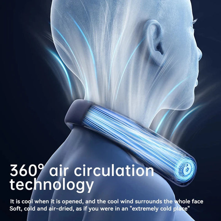 Silent personal cooling from this wearable neck fan. Instant relief for hot summer days.