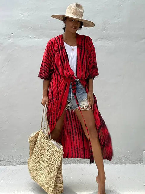 Women's summer beach sarong, a stylish and flowy swimsuit cover-up accessory.