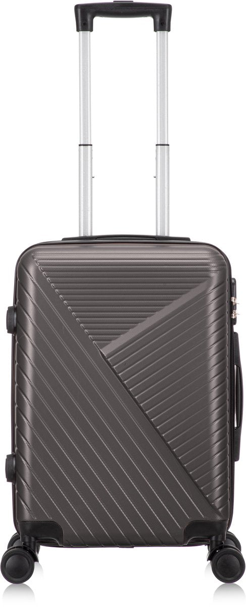 Valencia hand luggage suitcase with spinning wheels, perfect for airline cabin travel.
