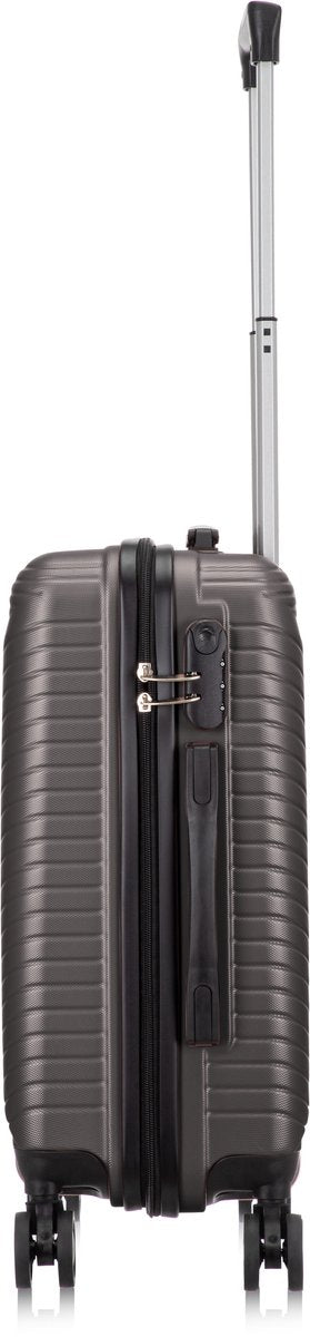 Secure Valencia compact carry-on suitcase with integrated TSA lock for safe journeys.