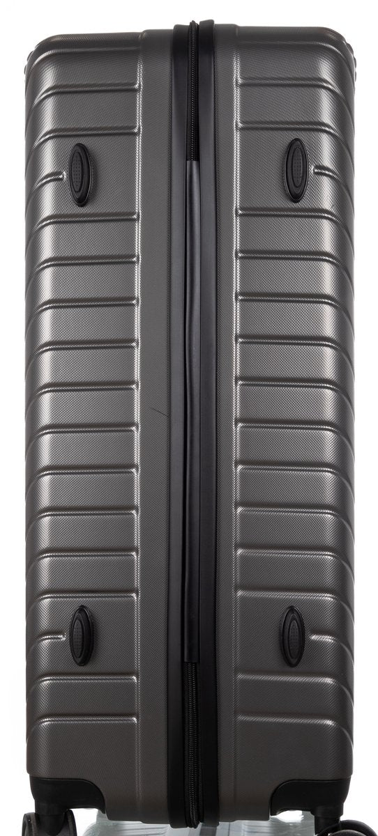 Smooth-rolling Valencia hand luggage suitcase featuring 360-degree spinning wheels.