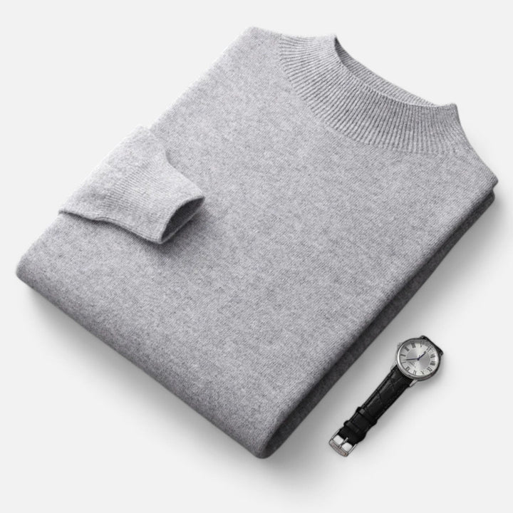 Warm men's half-turtleneck sweater, Valmonti knitwear pullover for a sophisticated & comfortable autumn look.