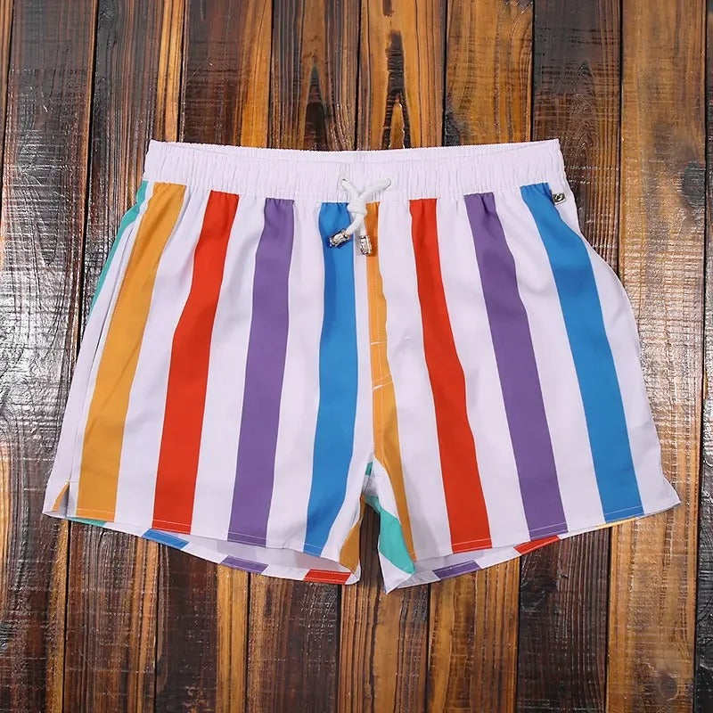 Men's comfortable quick-dry swim shorts. Perfect beachwear for stylish summer fashion and poolside fun.