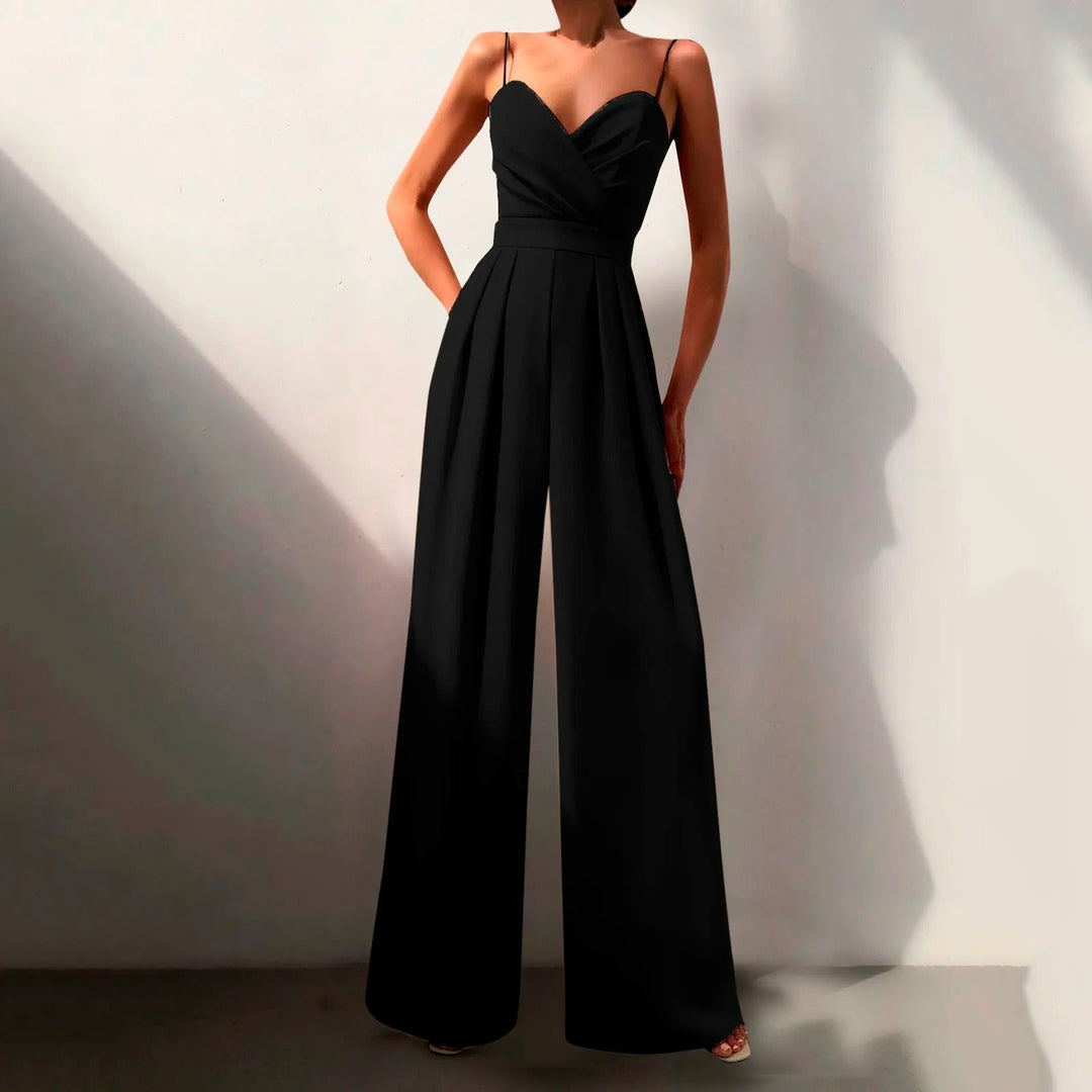 Elegant women's summer jumpsuit, perfect for chic style & comfortable everyday wear.