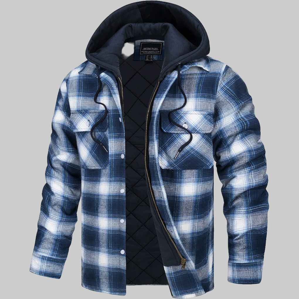 Lightweight men's autumn zipper jacket. Elegant and versatile outerwear for smart casual fall fashion.