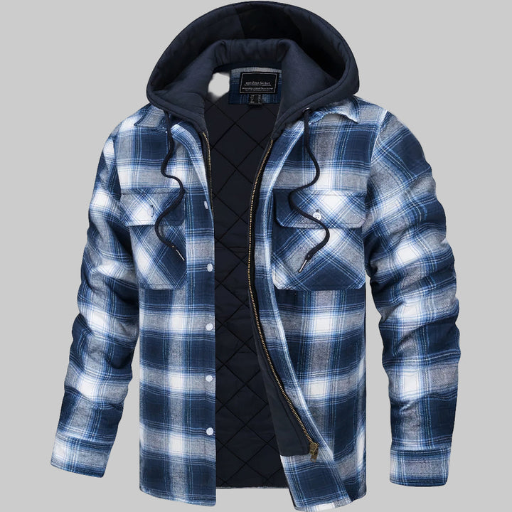 Lightweight men's autumn zipper jacket. Elegant and versatile outerwear for smart casual fall fashion.