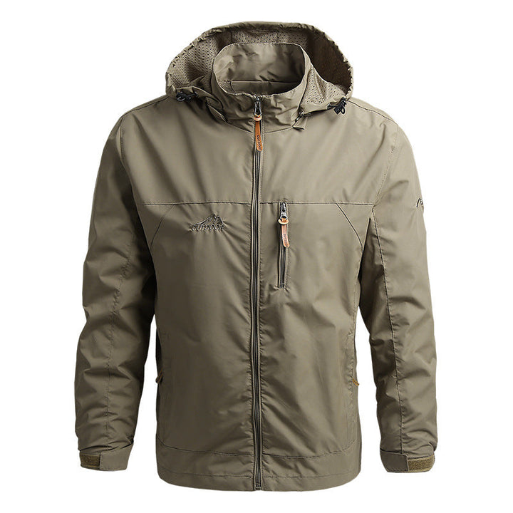 Men's casual hooded jacket, ideal for everyday wear, offering comfort and modern outerwear style.