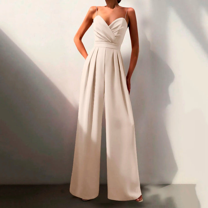 Lightweight women's summer jumpsuit, offering elegant, comfortable one-piece style for versatile outfits.