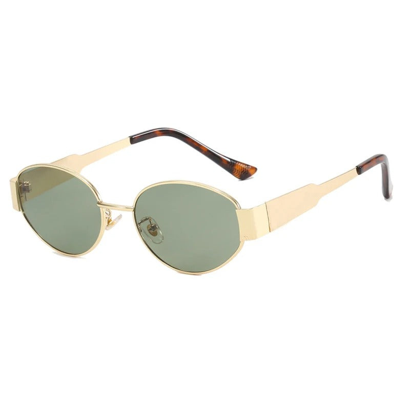 Stylish oval sunglasses for women, an elegant eyewear accessory for effective UV protection.