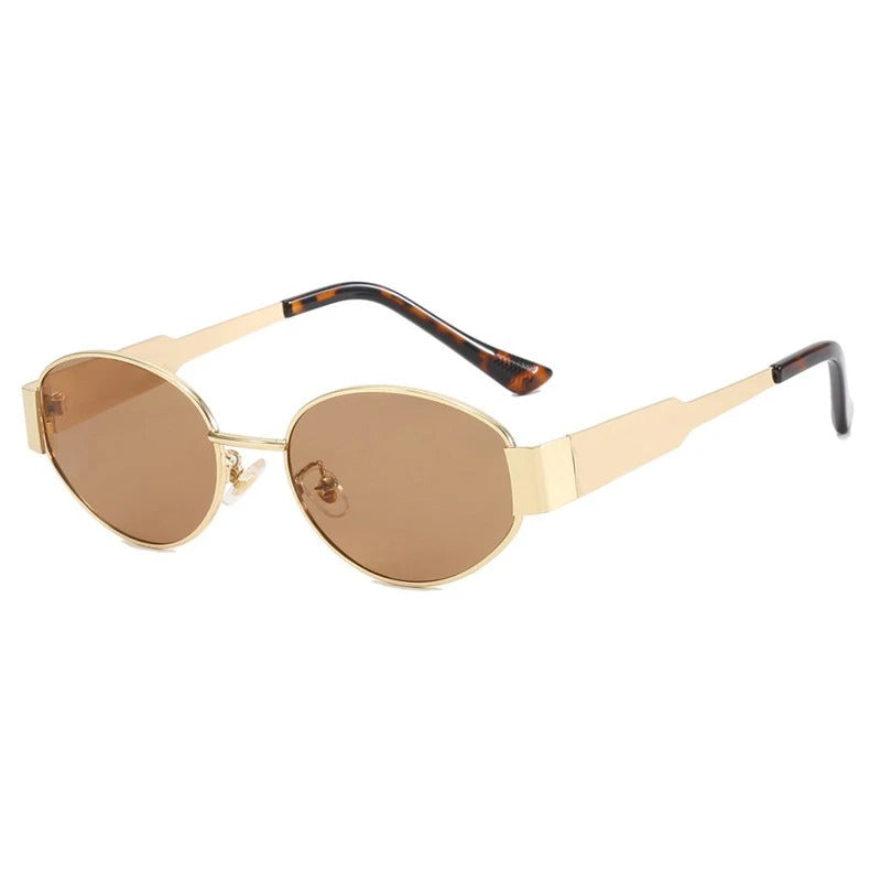 Sophisticated women's oval eyewear, combining elegant style with essential UV protection.