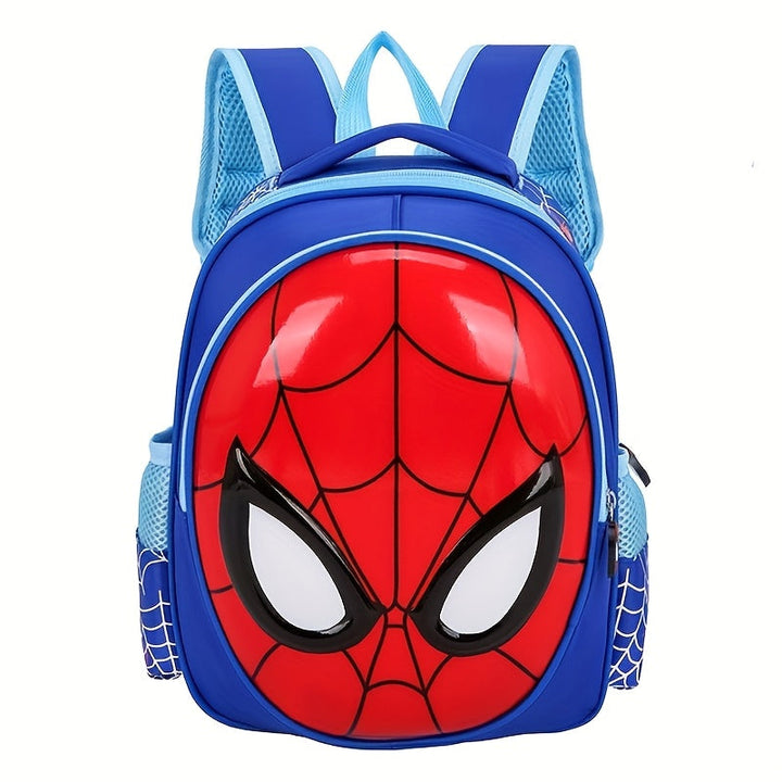 Spacious Spider-Man children's school bag with side pockets, ideal for books, toys & water bottles.