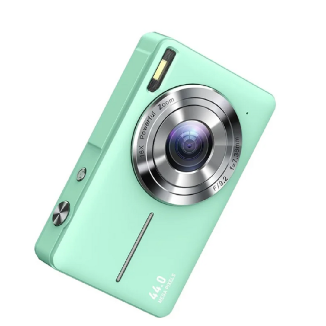 Easy-to-use vintage 1080p digital camera, ideal for point and shoot retro photography and travel.