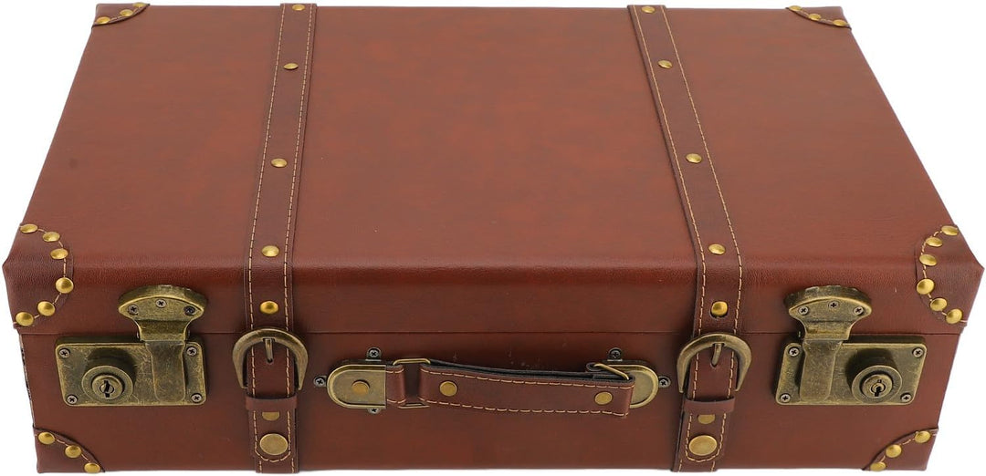 Vintage heritage brown leather overnight case. Durable unisex carry-on for stylish travel & weekends.