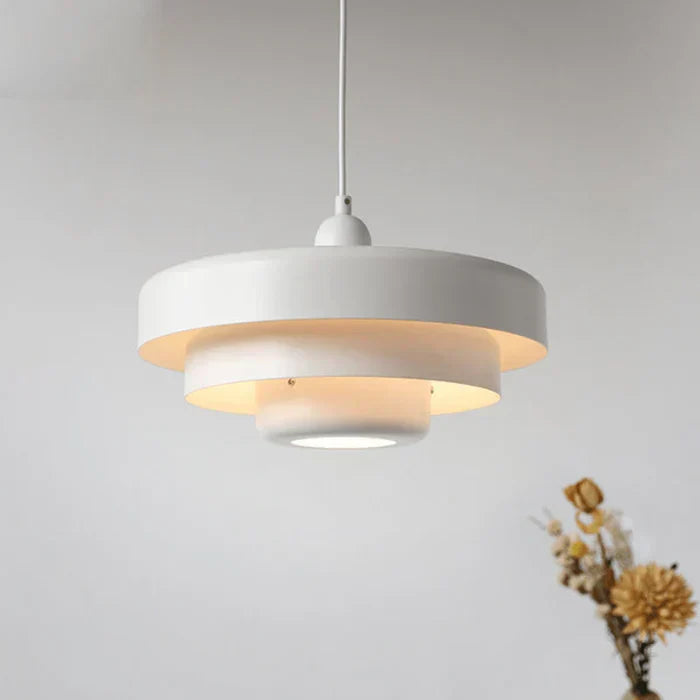 Vintage LED pendant light with classic metal and elegant finish, available in vibrant colors for interior spaces.