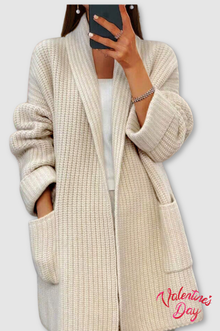 Women's Cozy Moonlit Cardigan. Soft knit, perfect for fall layering & elegant winter style. Comfortable & chic outerwear.