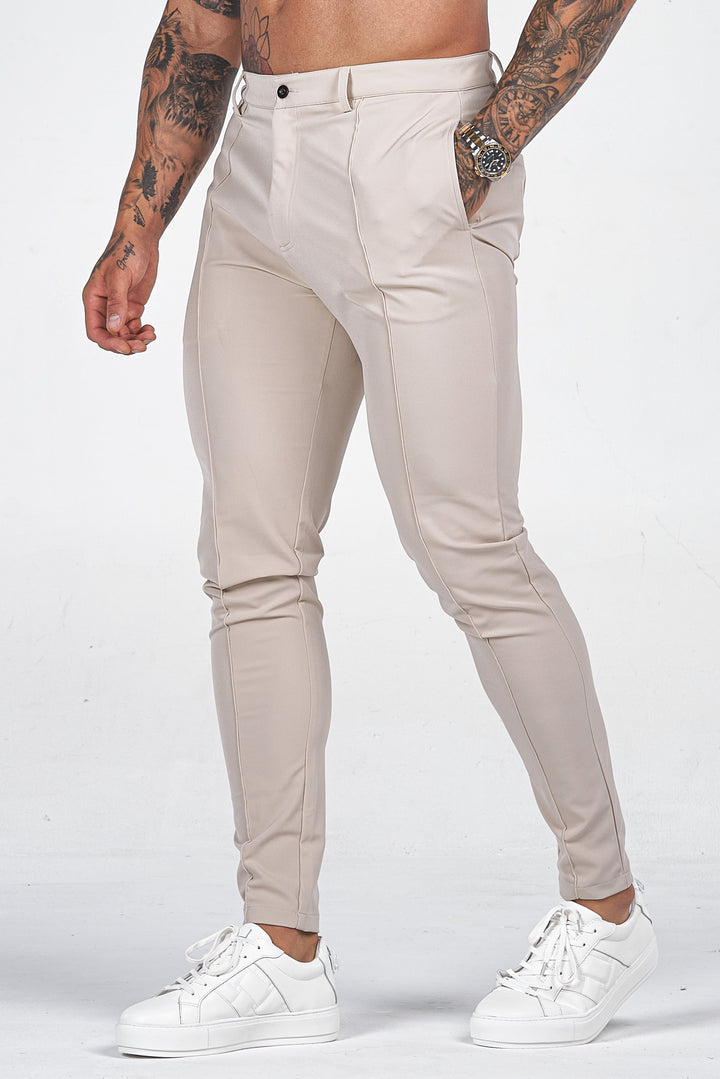 Men's stylish black slim-fit chinos, perfect for modern elegance & versatile fashion.