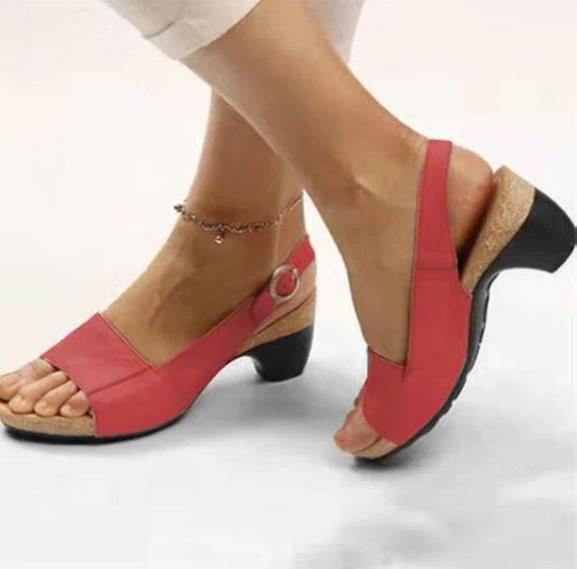 Versatile women's low chunky heel shoes, blending elegant style with comfortable everyday wear.
