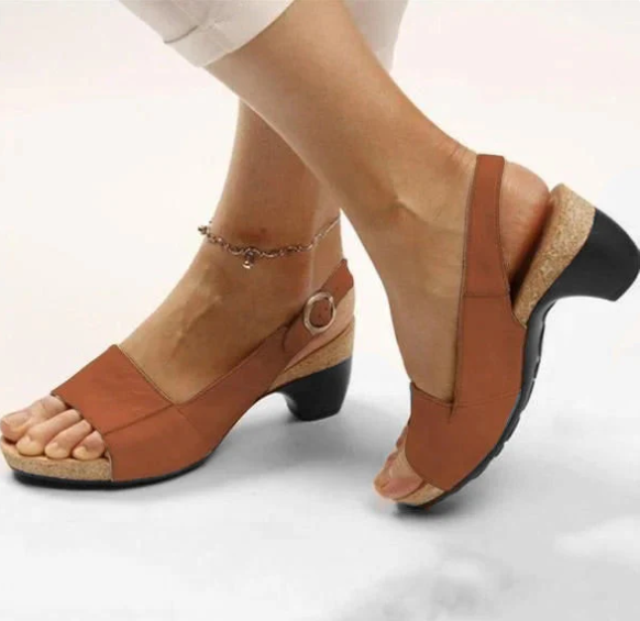 Fashionable women's low chunky heel shoes for ultimate comfort, elegant everyday style, and foot health.
