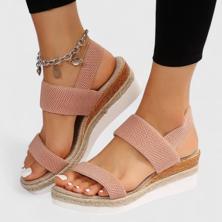 Lightweight women's comfort sandals, orthopaedic design ensuring pain relief & supportive foot care.