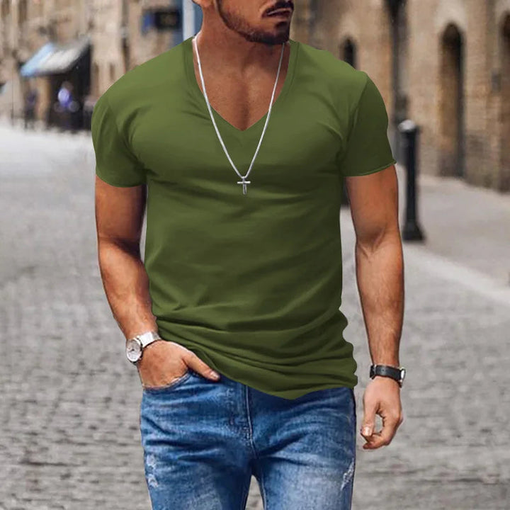 Soft men's t-shirt for ultimate comfort. This lightweight, short sleeve summer top is ideal for mens apparel.
