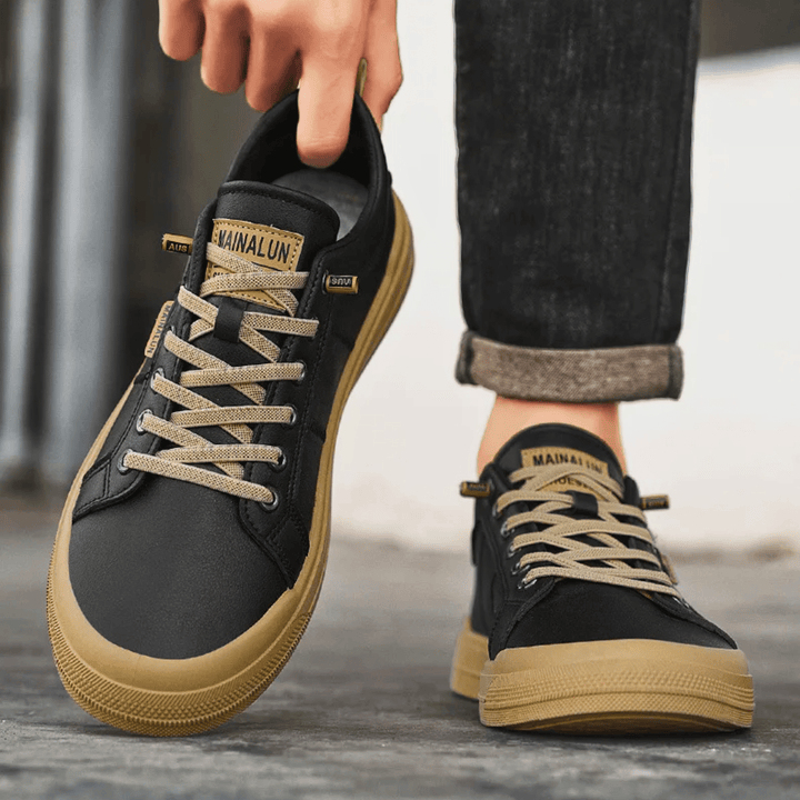 White men's durable walking sneakers, premium everyday shoes for ultimate comfort & casual style.