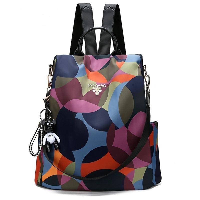 Women's anti-theft water-resistant backpack for daily use. Secure, stylish & organized.