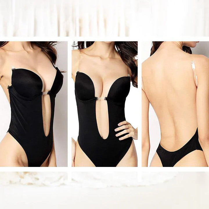 Comfortable women's backless bodysuit, seamless intimates for invisible support & a smooth, elegant look.