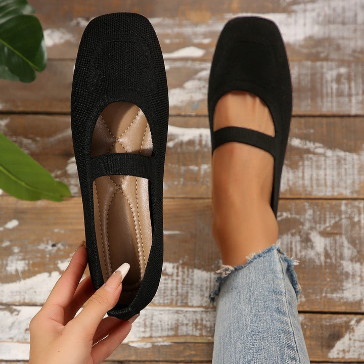 Lightweight women's Mary Jane flats, perfect for comfortable, cheerful walking & casual wear all day long.