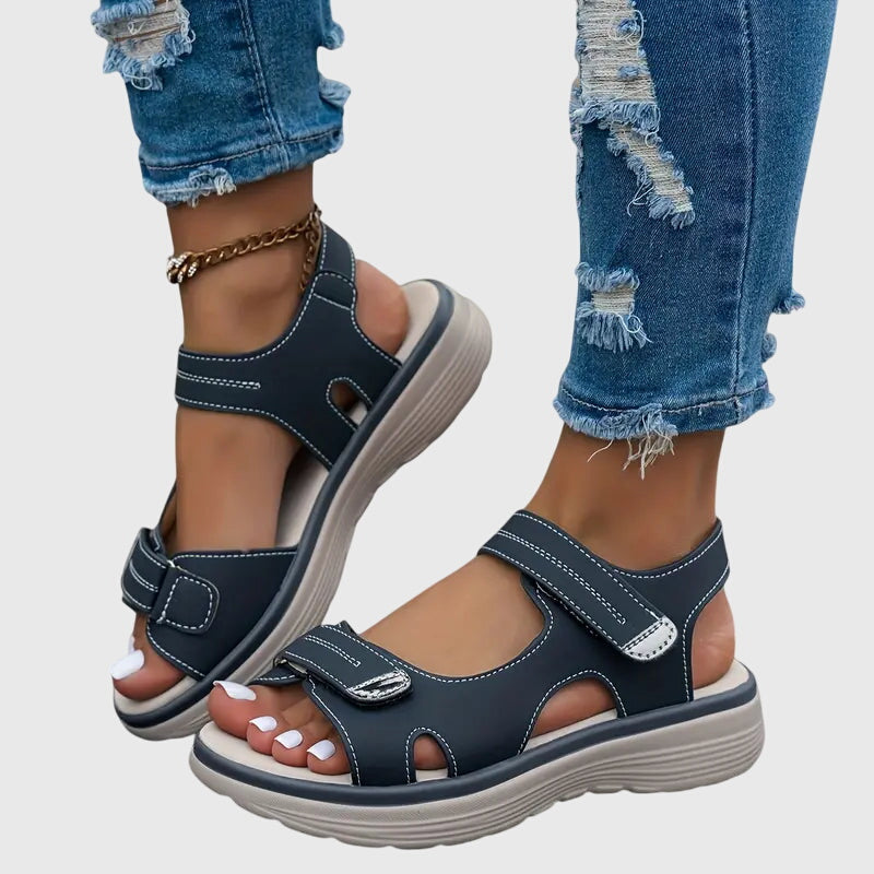 Stylish women's orthopaedic sandals, comfortable design ensures foot pain relief and support.
