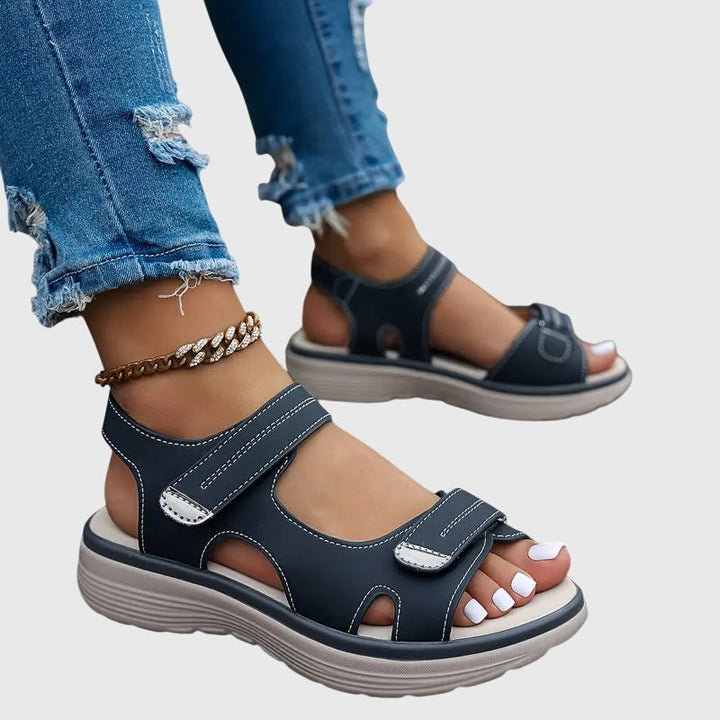 Women's orthopaedic sandals delivering comfortable foot pain relief with superb arch support.