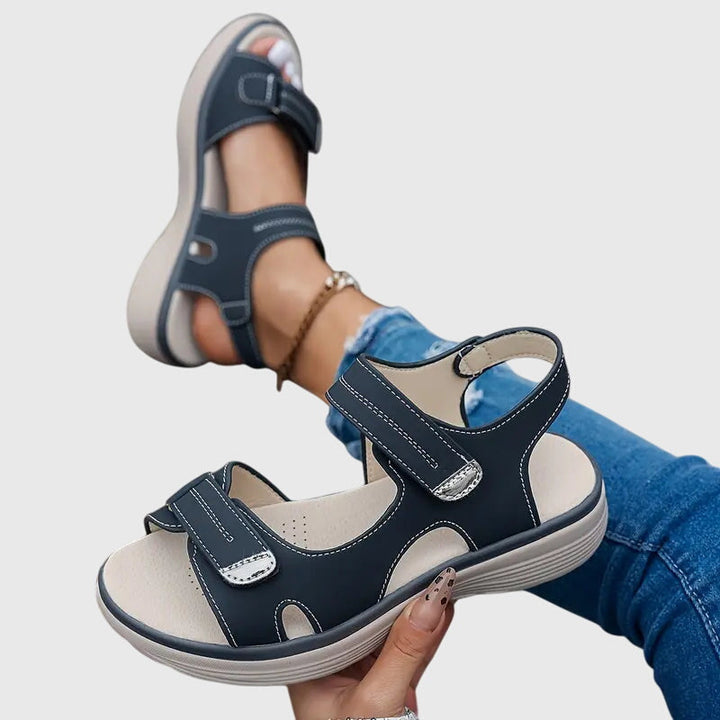 Essential women's summer orthopaedic sandals, supportive and comfortable for all-day walking.
