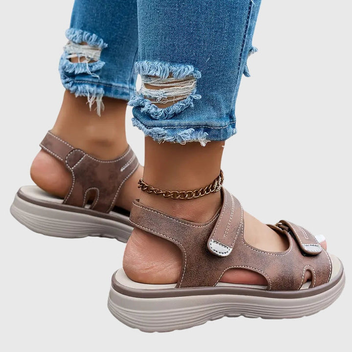 Sepia women's comfortable orthopaedic sandals featuring arch support, perfect for walking comfort.