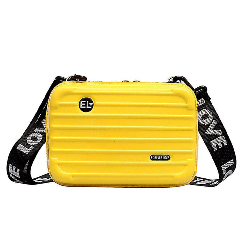 Women's compact hard shell crossbody handbag, perfect for travel & daily carry.