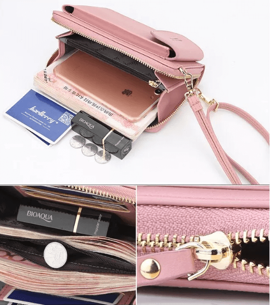 Functional women's compact PU leather shoulder bag, ideal for busy lifestyles.