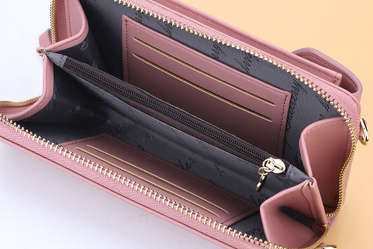 Women's small PU leather crossbody, perfect for essentials, lightweight & chic.