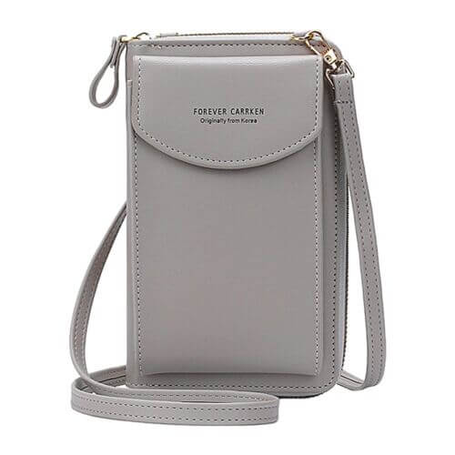Lightweight women's PU leather flap bag, compact & adjustable for comfortable wear.